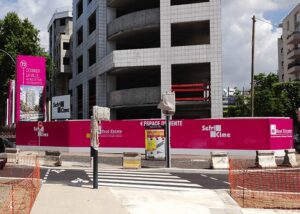 palissade de chantier publicitaire - sefricime - PIC92
