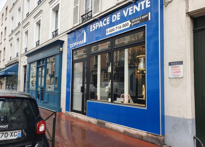 Devanture de magasin - COFFIM Boutique à Levallois Perret - PIC 92
